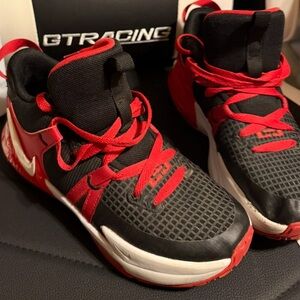 Nike Kids Black and Red Sneakers